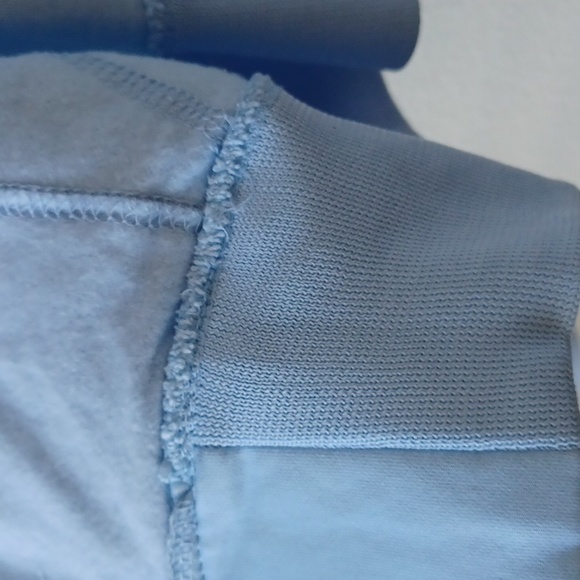 NWT Brazil Flag Warm Up Jacket Baby Blue Juniors Size XL LA Kitty - Picture 11 of 15